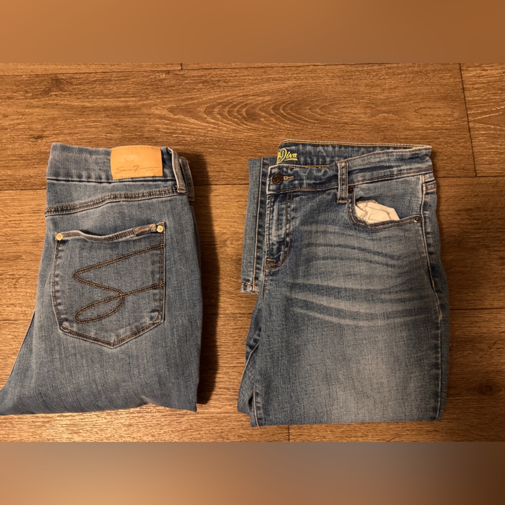 Set of women’s jeans